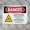 Signmission Radiation & Laser Sign, 7 in H x 10 in W, Plastic, Rectangle OS-2PACK-DS-P-710-L-2210 - alternate 4